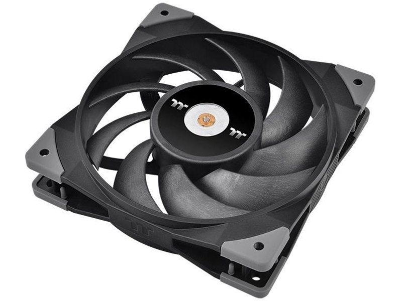 Вентилятор для корпуса Thermaltake Toughfan 12 120х120x25 черный 4-pin 22.3дБ (упак.:2шт) (CL-F082-PL12BL-A) Ret