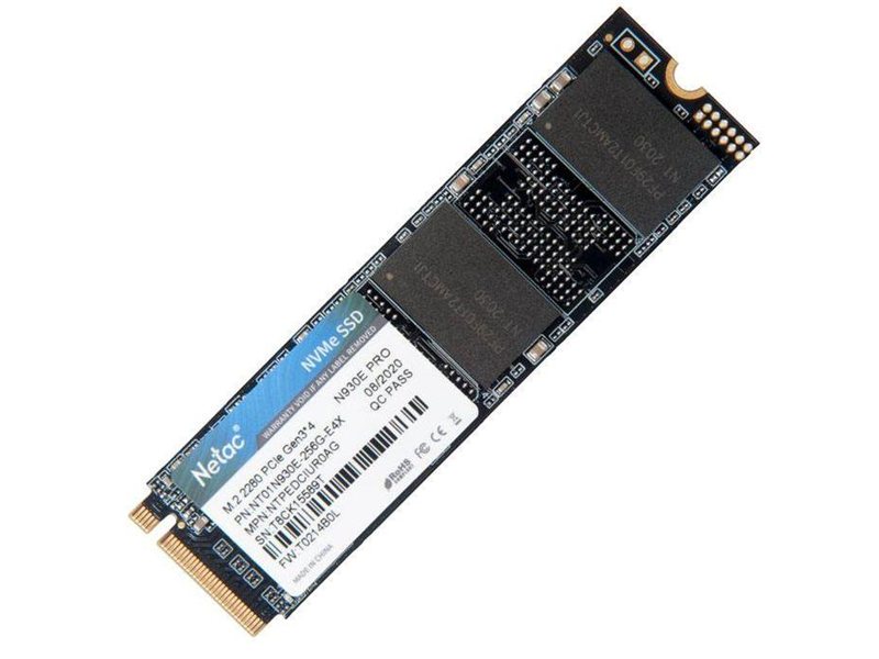 Накопитель SSD Netac PCIe 3.0 x4 256GB NT01N930E-256G-E4X N930E Pro M.2 2280