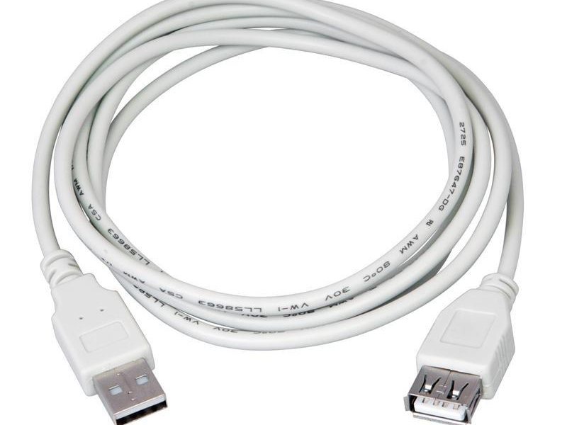Rexant (18-1117) Кабель шт. USB-A – гн. USB-A, 2,4А, 5м, ПВХ, серый