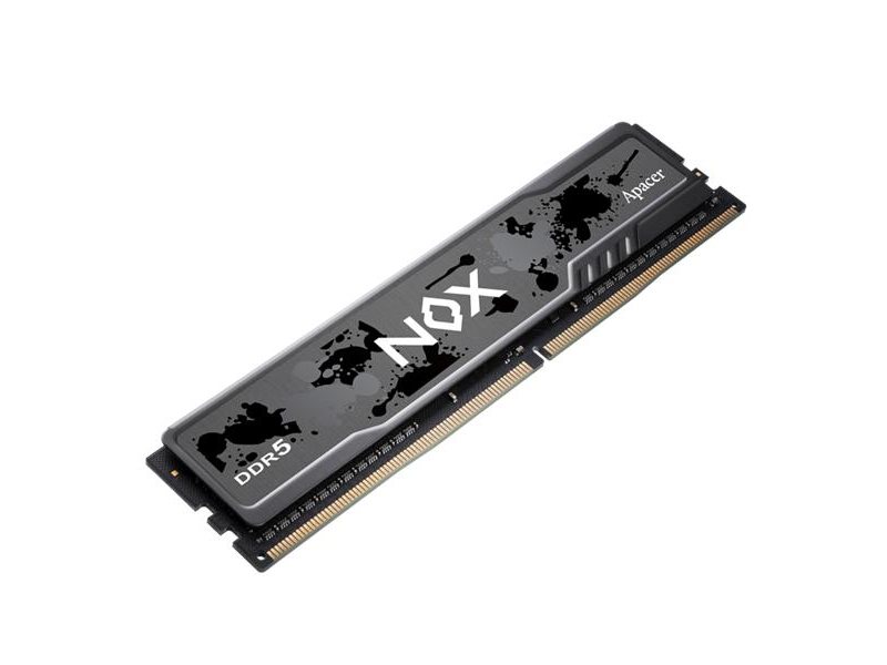 Оперативная память Apacer DDR5 16GB 5600MHz DIMM NOX Black Gaming Memory (PC5-44800) CL40 1.25V (Retail) 2048*8 Heat Sink (Retail) 3 years (AH5U16G56C522MBAA-1)