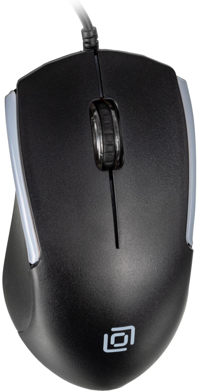 Мышь Оклик 245M черный оптическая 1000dpi USB 3but (471479)