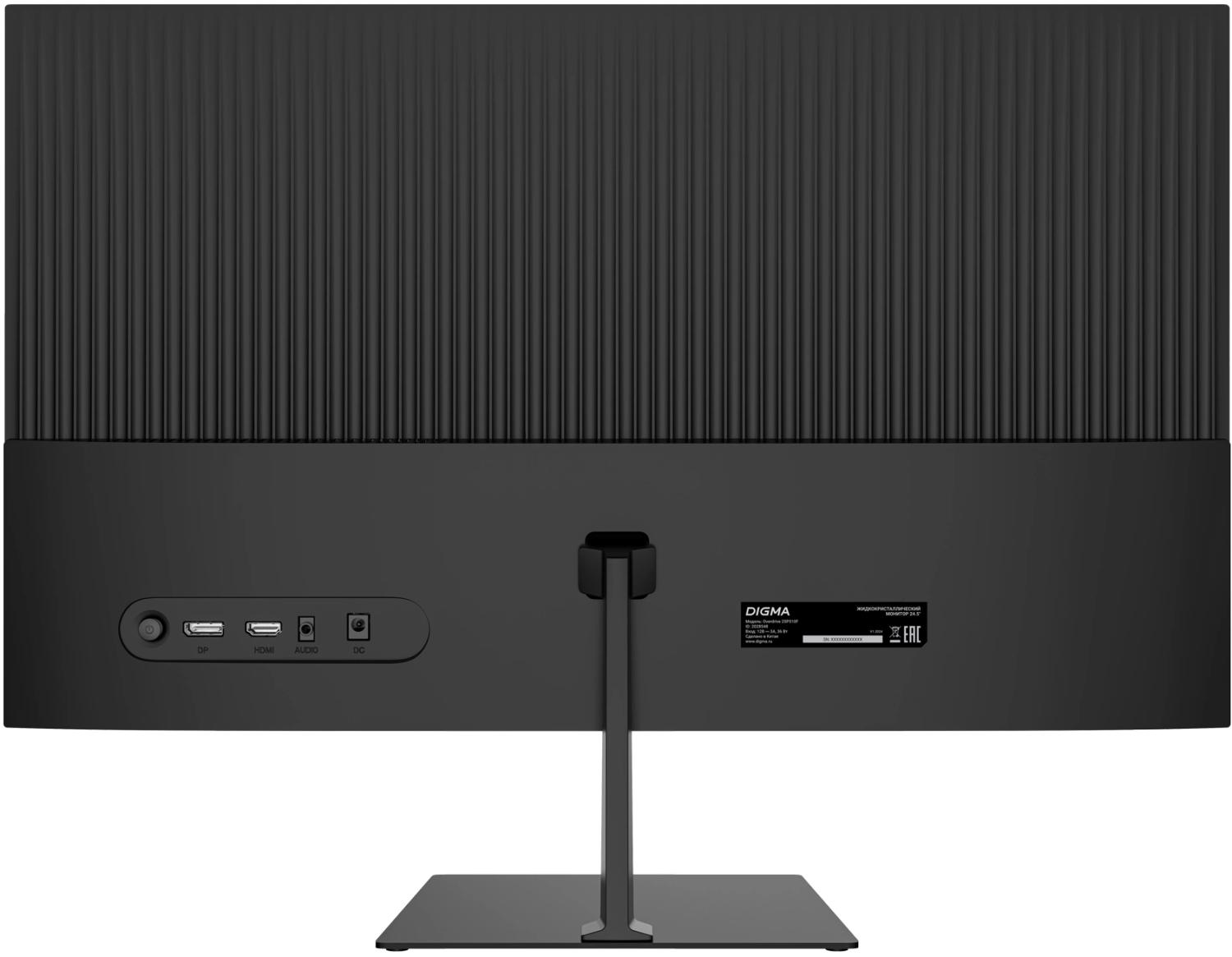 Монитор Digma 24.5" Overdrive 25P510F черный IPS LED 1ms 16:9 HDMI матовая 250cd 178гр/178гр 1920x1080 180Hz DP FHD 3.6кг