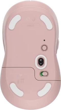 Мышь Logitech M650 розовый оптическая 4000dpi беспров. BT/Radio USB 4but (910-006391)