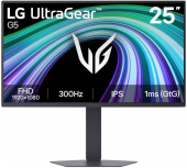 Монитор LG 25" UltraGear 25G550B-B черный IPS LED 16:9 HDMI матовая HAS Piv 1000:1 300cd 178гр/178гр 1920x1080 300Hz FreeSync Premium DP FHD 4.8кг