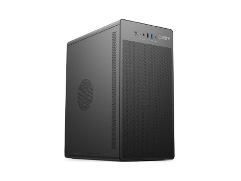 CBR Корпус mATX Minitower V285, без БП, 1*USB 3.0 Type-C, 1*USB 3.0, 1*USB 2.0, HD Audio+Mic, Black [PCC-MATX-V285-WPSU]