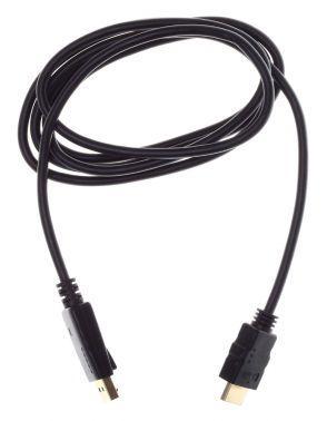 Кабель аудио-видео Buro HDMI (m)/DisplayPort (m) 1.8м. феррит.кольца Позолоченные контакты черный (BHP RET HDMI_DPP18) id485568