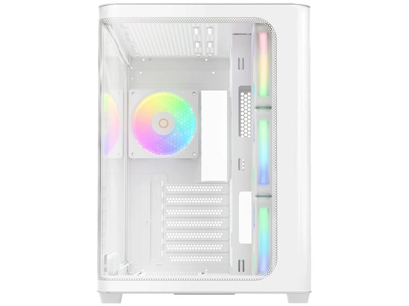 Корпус ПК без блока питания/ Case Ocypus Iota C70 Curve WH ARGB, Midi-Tower, TG, 4x120mm ARGB, 2xUSB-A 3.0 + 1xUSB-C 3.1, ATX, mATX, mITX White