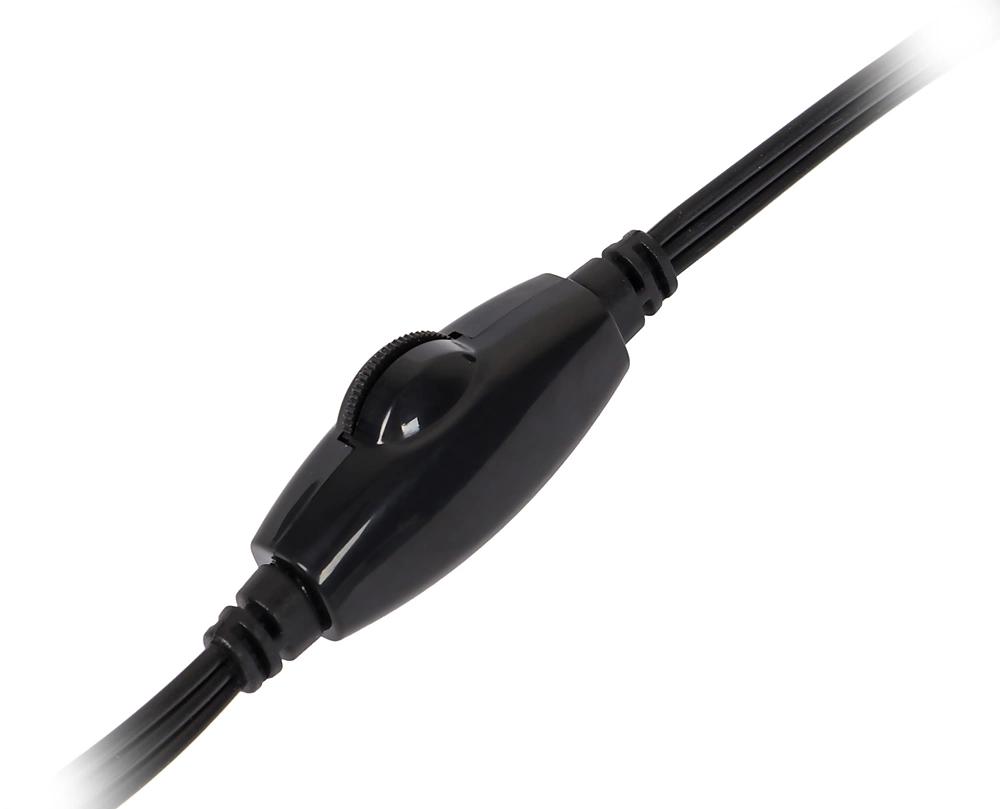 Наушники с микрофоном Оклик HS-M137V черный 1.8м мониторные оголовье (614046)