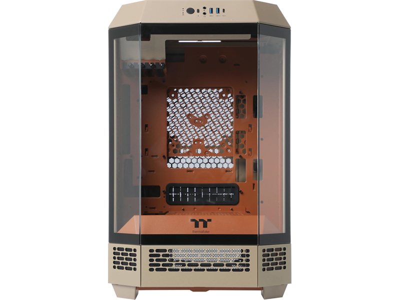 Корпус Thermaltake The Tower 300 Gravel Send коричневый без БП mATX 8x120mm 6x140mm 2xUSB3.0 audio bott PSU