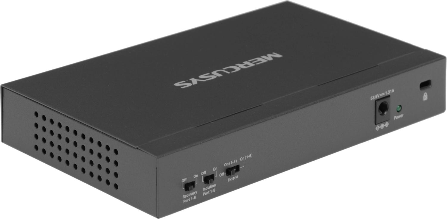 Коммутатор Mercusys MS110P (L2) 10x100Мбит/с 8PoE+ 65W неуправляемый