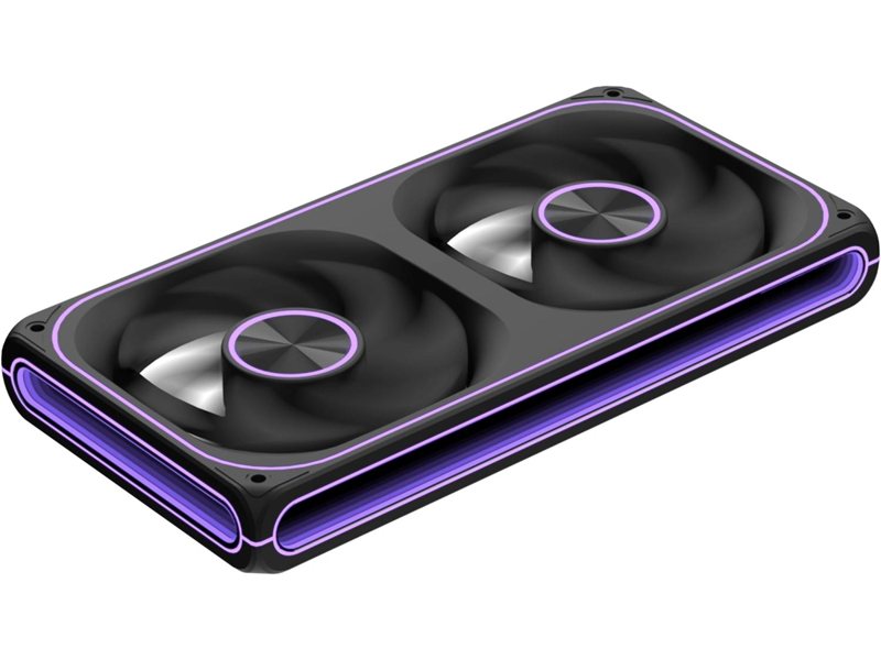 Вентилятор для корпуса Formula Air Fusion 2 LT Reverse ARGB 120х120x28 черный 4-pin 26.6дБ (упак.:2шт) (AIR FUSION 2 LT BK REVERSE) Ret