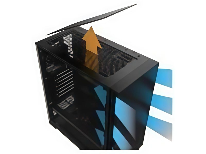 Корпус без блока питания/ Case Raijintek OPORA A7, Midi-Tower, 4x120mm, 2xUSB-A 3.0 + 1xUSB-C, ATX, mATX, mITX Black