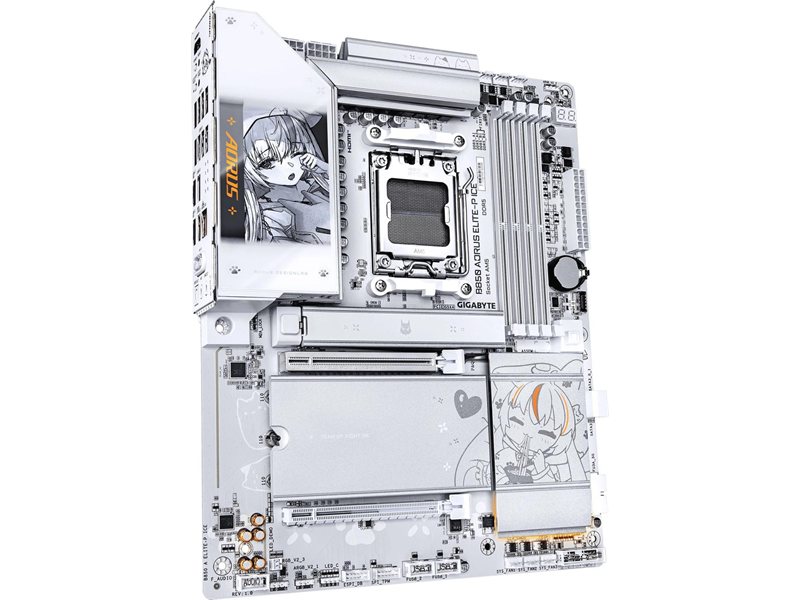 Материнская плата Gigabyte B850 A ELITE-P ICE Socket AM5 AMD B850 4xDDR5 ATX AC`97 8ch(7.1) 5Gigabit RAID+HDMI