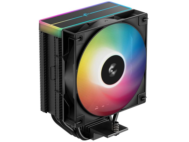 Устройство охлаждения(кулер) Deepcool AG400 Bk V2 ARGB Soc-AM5/AM4/1200/1700/1851 черный 4-pin 31.6dB Al+Cu 220W 643gr Ret (R-AG400-BKAMMN-GJD)