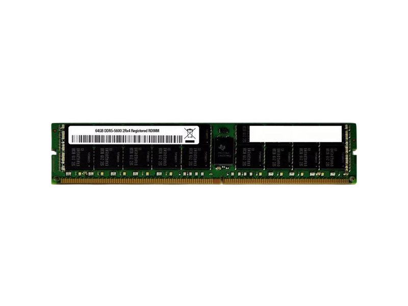 Модуль памяти DELL 64GB (1x64GB) RDIMM DDR5 5600MT/s 2Rx4 ECC Reg Memory (OEM SAMSUNG/MICRON/HYNIX)
