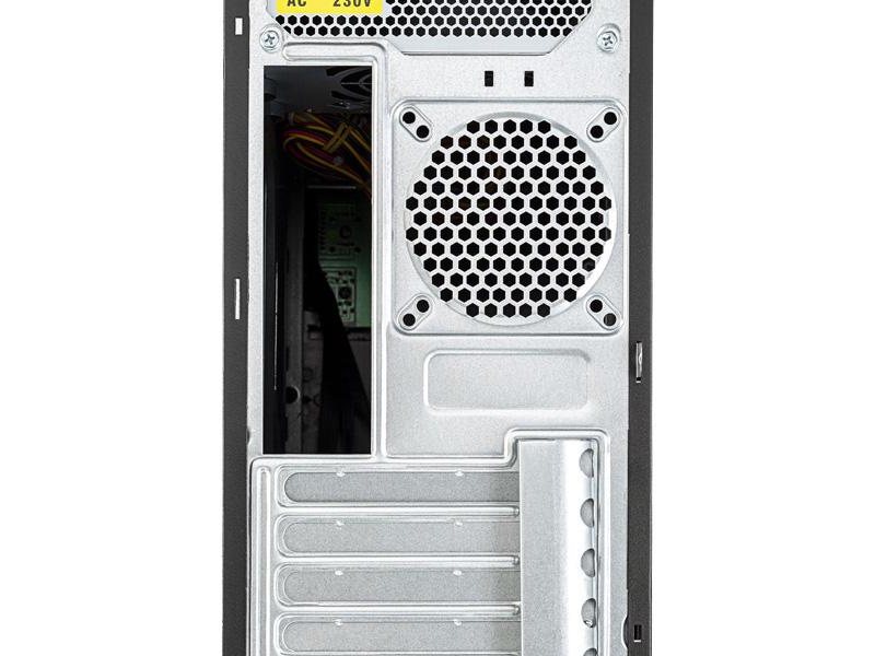 Корпус c блоком питания 450 Ватт/ Case Foxline FL-301, ATX, 1x5.25EXT, 1x3.5EXT, 4x3.5INT, 2xUSB2.0, 2xUSB3.0, HDA, w/o FAN, w/450W ATX PSU, w/1.2m EU pwr cord