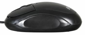 Мышь Оклик 105S черный оптическая 800dpi USB для ноутбука 3but (400941)