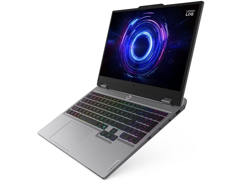 Ноутбук Lenovo LOQ 15IRX10 Intel Core i7-13650HX/16Gb (1*16 D5)/SSD512Gb/RTX5060 8Gb (100W)/15.6"/IPS/FHD/1920x1080/144Hz/Win11 (SL English)/RJ-45/Luna Grey/2.4kg