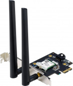 Сетевой адаптер Wi-Fi + Bluetooth Asus PCE-BE6500 BE6500 PCI Express (ант.внеш.съем) 2ант.