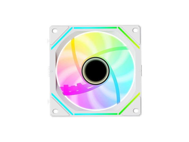 Вентилятор для корпуса Ocypus Gamma F12 UNI WH ARGB 3 IN 1, 3x120x120x25mm, 4-PIN PWM, 800-1800 RPM, 31 DBA MAX, HYDRO BEARING