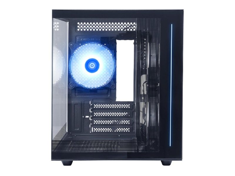 Корпус DEFENDER MINITOWER NovaCube Micro-ATX Mini-ITX W/O PSU 3x12cm ARGB Fan 2хUSB1.1+3.0 3.5jack черный c окном 25103