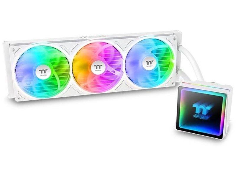 Система водяного охлаждения Thermaltake TH360 V3 Snow ARGB Soc-AM5/AM4/1200/1700/1851 белый 4-pin 37.8dB Al Ret (CL-W468-PL12SW-A)
