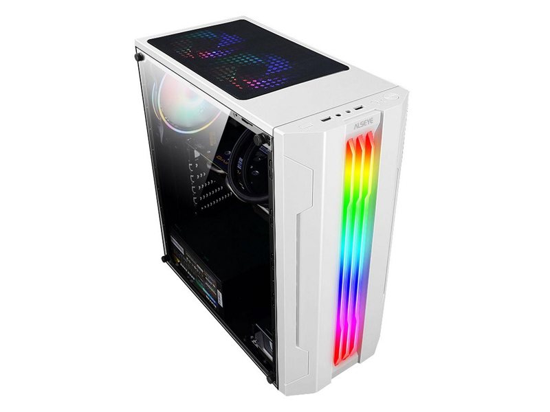 Корпус ALSEYE Корпус ALSEYE Auro 3.0-W Mini-ITX/Micro ATX/ATX, USB2.0*2+HD Audio+USB3.0*1, H.D.D.(3.5")*2pcs+S.S.D(2.5")*2pcs, 354*185*413mm