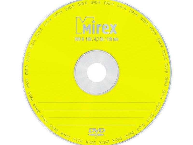 Диск DVD-R Mirex 4.7 Gb, 16x, Бум.конверт (1), (1/600)