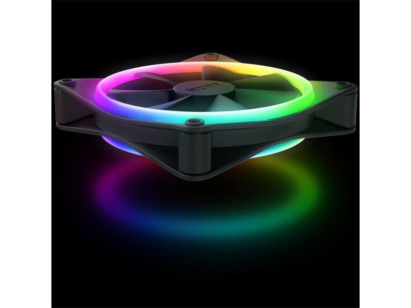 Кулер для корпуса ПК/ Case Cooler NZXT F120 RGB DUO Triple Pack (120x120x25mm, 4-pin PWM, RGB, 48.58CFM, 29dBA, 1800RPM, White, 3pcs)