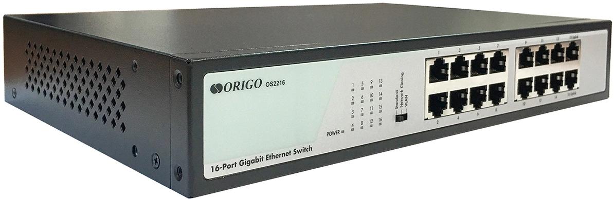 Коммутатор Origo OS2216 OS2216/A1A (L2) 16x1Гбит/с неуправляемый