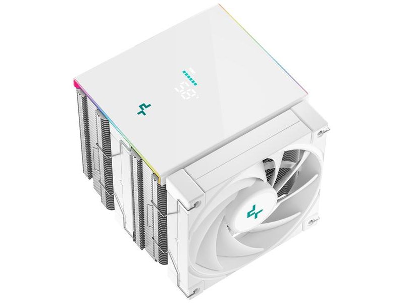 Кулер для процессора DEEPCOOL AK620 DIGITAL SE WH LGA20XX/1700/1200/115X/AM5/AM4 (9шт/кор, TDP 260W, PWM, DUAL Fan 120mm, 6 тепл. трубок, ARGB, белый) RET (R-AK620-WHADMN-GJD)