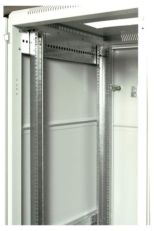 Шкаф коммутационный ЦМО (ШТК-М-18.6.6-4ААА) напольный 18U 600x600мм пер.дв.перфор. задн.дв.стал.лист 2 бок.пан. 270кг серый 455мм 49.6кг 180град. 960мм