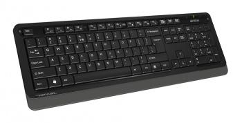 Клавиатура + мышь A4Tech Fstyler FG1010 клав:черный/серый мышь:черный/серый USB беспроводная Multimedia (FG1010 GREY)