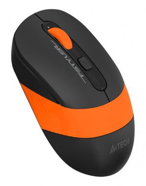 Мышь A4Tech Fstyler FG10S черный/оранжевый оптическая 2000dpi silent беспров. USB для ноутбука 4but (FG10S ORANGE)