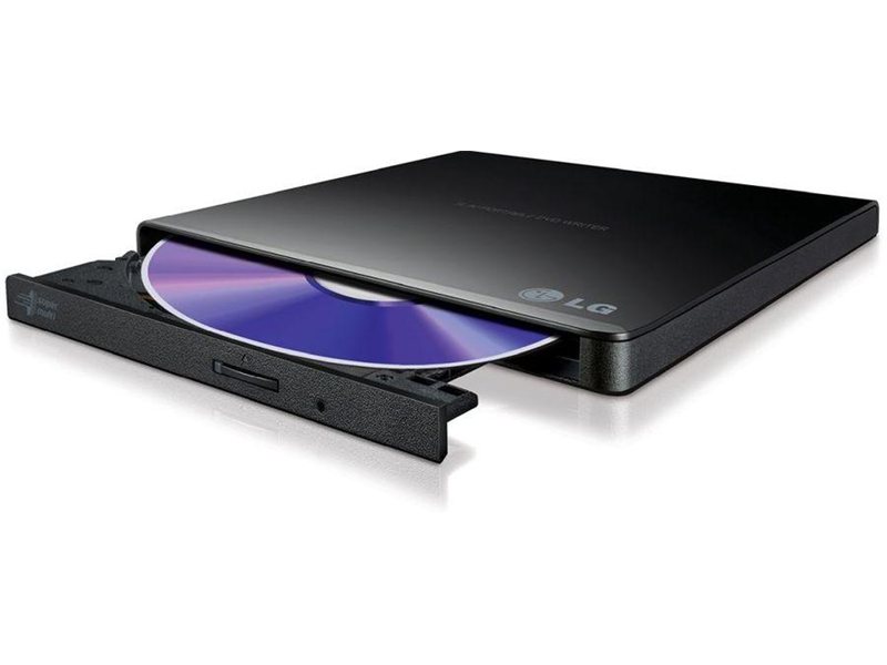 Оптический привод/ LG DVD-RW ext. Black Slim Ret USB2.0 (3.0 compatible)