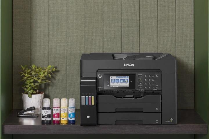 МФУ струйный Epson L15150 (C11CH72404/505/506/403/503) A3+ Duplex Net WiFi черный