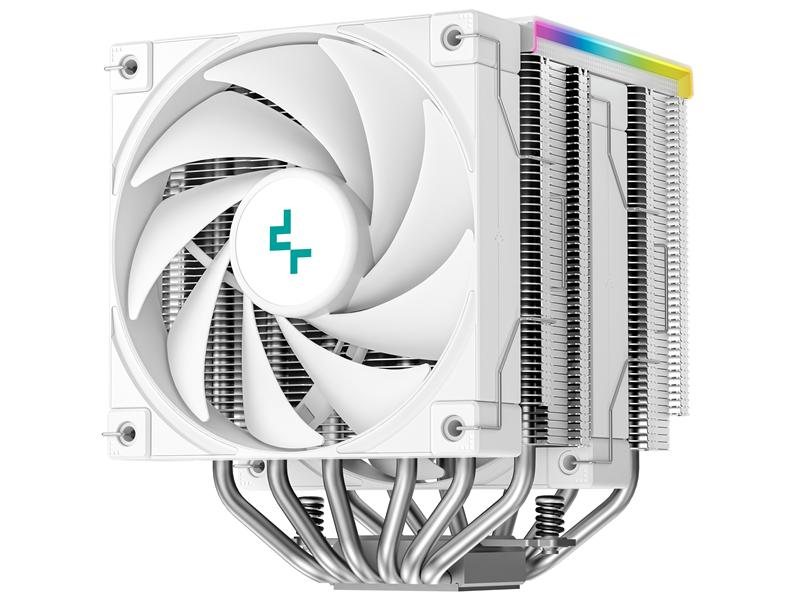 Кулер для процессора DEEPCOOL AK620 DIGITAL SE WH LGA20XX/1700/1200/115X/AM5/AM4 (9шт/кор, TDP 260W, PWM, DUAL Fan 120mm, 6 тепл. трубок, ARGB, белый) RET (R-AK620-WHADMN-GJD)