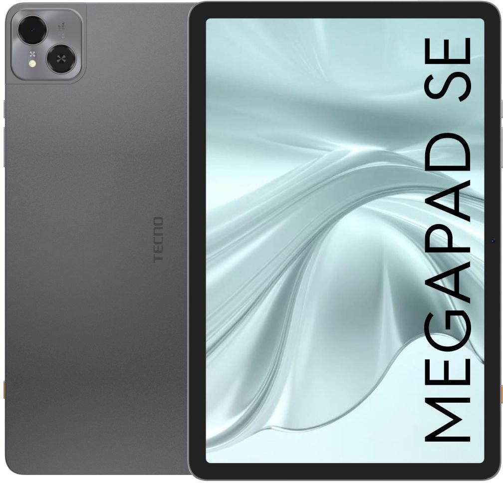 Планшет Tecno MegaPad 11 SE T1102W 685 (2.8) 8C RAM4Gb ROM128Gb 10.95" IPS 1920x1200 Android 15 серый 8Mpix 5Mpix BT WiFi microSD 1Tb 8000mAh 1776hrs