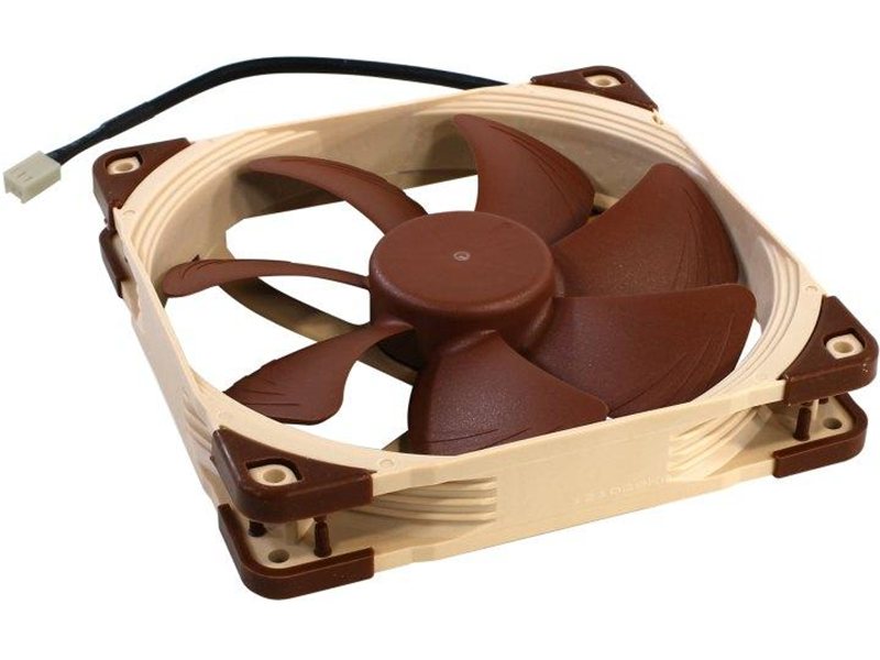 Кулер для корпуса/ Case Cooler Noctua NF-A14 FLX (140x140x25mm, 3-pin, 67.98FM, 19.2dBA, 1200RPM, Beige/Brown)