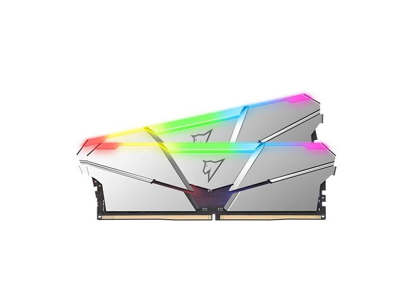 Оперативная память Netac Shadow RGB 32GB (2x16GB) DDR5-5600 (PC5-44800) C40 40-40-40-77 1.2V XMP Dual DIMM Kit Silver