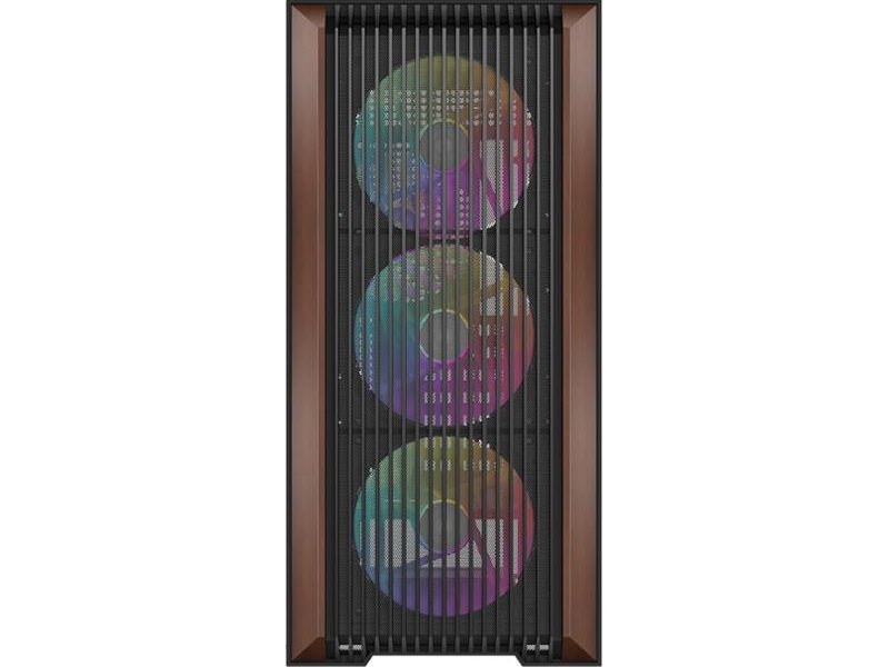 Корпус ПК без блока питания/ Case SAMA Z60 Black, Midi-Tower, TG, 4x140mm ARGB, 2xUSB 3.0 + 1xUSB 3.1 Type-C, E-ATX, ATX, mATX, mITX Black