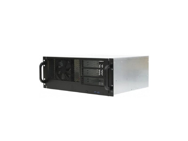 Procase RM438-B-0 Корпус 4U server case,3x5.25+8HDD,черный,без блока питания,глубина 380мм, MB ATX 12"x9.6"