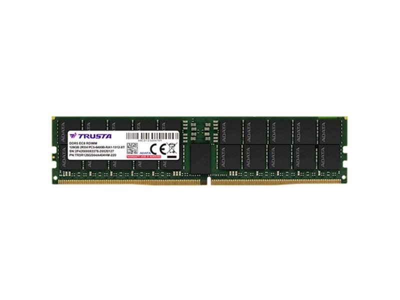 Оперативная память TRUSTA DDR5 RDIMM 32GB 2Rx8 6400Mhz ECC Registered 1.1V (Hynix A), 5 year