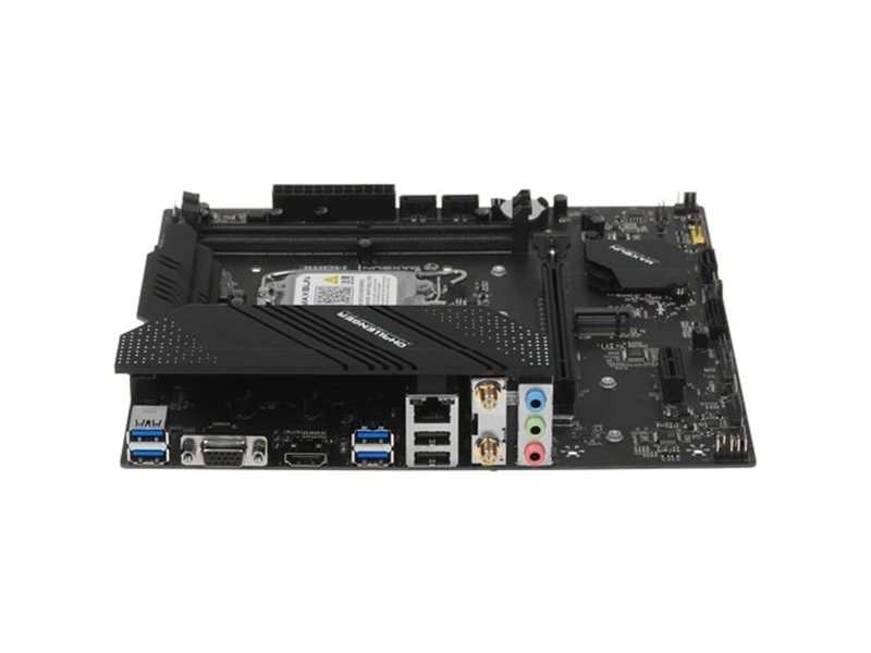 MAXSUN MS-B760M I-CAFE D4 (Socket 1700, mATX, 2*DDR4(64Gb), DP/HDMI, 2*SATA3, 3*M.2, 1*PCIEx16/1*PCIEx4, 6*USB 2.0, 2*USB 3.2 Gen1, LAN 1*2,5G, ARGB, black-red, RTL)