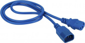 Шнур питания Lanmaster LAN-PP13/14-3.0-BL C13-С14 проводник.:3x0.75мм2 3м 220В 10А синий