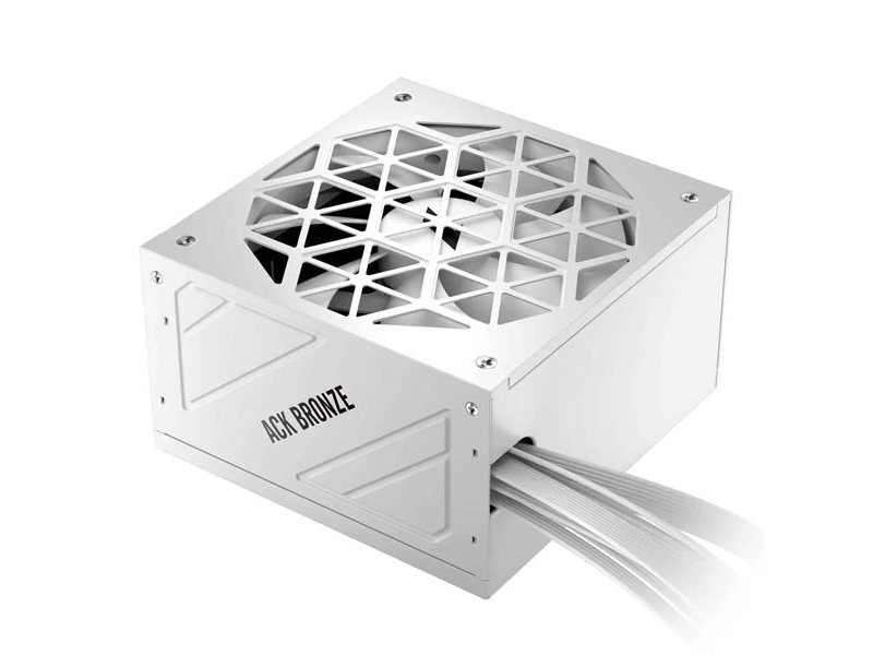 Блок питания 1STPLAYER ACK BRONZE 750W White / ATX 3.1, PCIe 5.1, APFC, 80 PLUS Bronze, Double Forward, full Teapo caps, 140mm fan, non-modular / HA-750AA2-WH