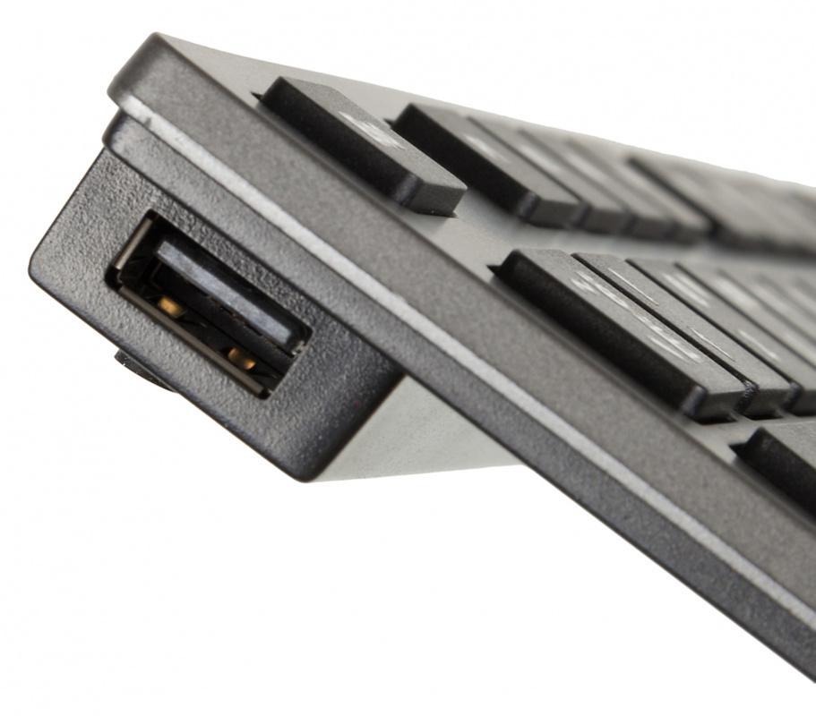 Клавиатура A4Tech KV-300H серый/черный USB slim кабель 1.5м