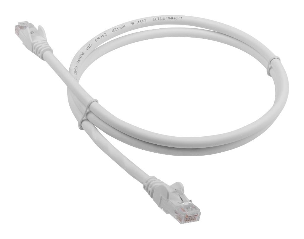 Патч-корд Lanmaster LAN-PC45/U6-2.0-WH UTP RJ-45 вил.-вилка RJ-45 кат.6 2м белый LSZH (уп.:1шт)