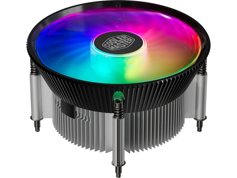 Устройство охлаждения(кулер) Cooler Master i70C ARGB Soc-1700/1851 серебристый/черный 4-pin 28dB Al 130W 400gr Ret (RR-I7C7-18PA-R1)