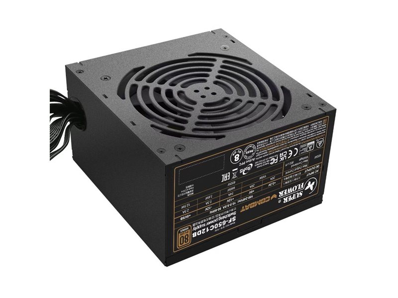 Блок питания 650Вт/ Power Supply Super Flower Combat DB, 650W, ATX, 120mm, 4xSATA, 3xPCI-E(6+2), APFC, 80+ Bronze, non-Modular